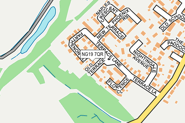 NG19 7QR map - OS OpenMap – Local (Ordnance Survey) NG19 7QR map - OS OpenMap – Local (Ordnance Survey)