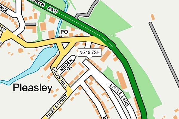 NG19 7SH map - OS OpenMap – Local (Ordnance Survey)