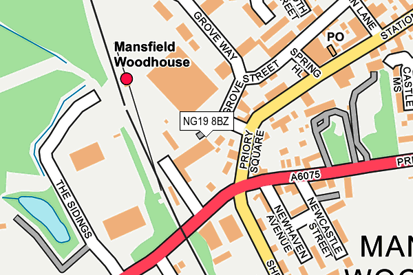 NG19 8BZ map - OS OpenMap – Local (Ordnance Survey) NG19 8BZ map - OS OpenMap – Local (Ordnance Survey)