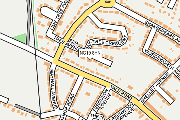 NG19 8HN map - OS OpenMap – Local (Ordnance Survey) NG19 8HN map - OS OpenMap – Local (Ordnance Survey)