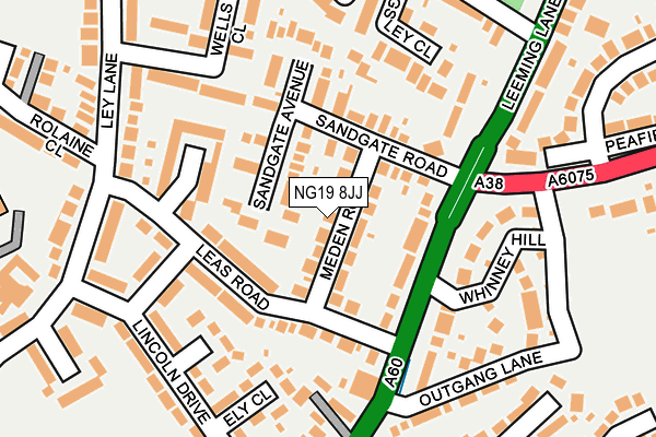 NG19 8JJ map - OS OpenMap – Local (Ordnance Survey) NG19 8JJ map - OS OpenMap – Local (Ordnance Survey)