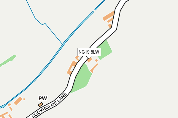 NG19 8LW map - OS OpenMap – Local (Ordnance Survey) NG19 8LW map - OS OpenMap – Local (Ordnance Survey)