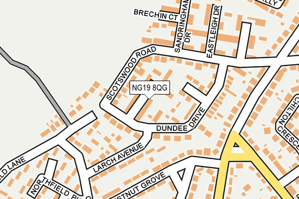 NG19 8QG map - OS OpenMap – Local (Ordnance Survey) NG19 8QG map - OS OpenMap – Local (Ordnance Survey)