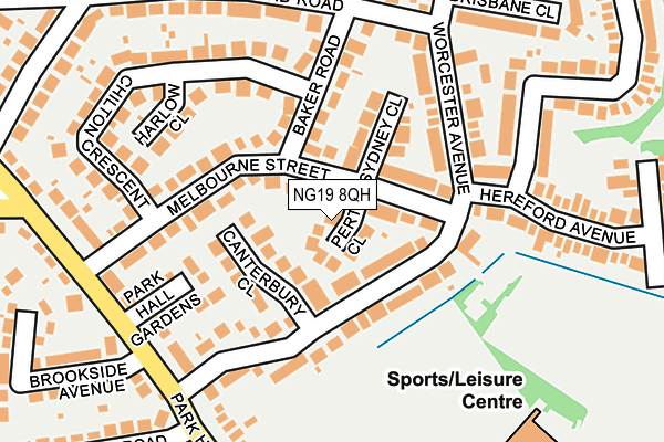 NG19 8QH map - OS OpenMap – Local (Ordnance Survey)