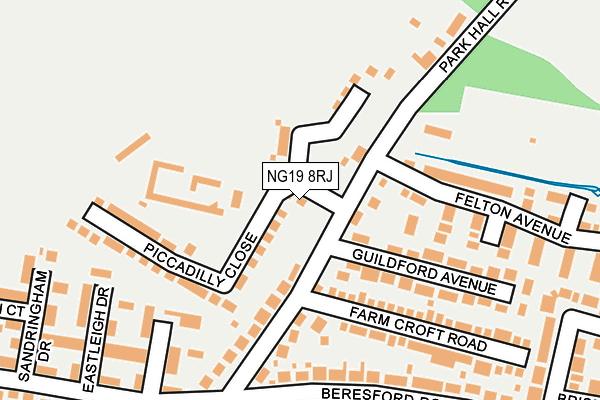 NG19 8RJ map - OS OpenMap – Local (Ordnance Survey) NG19 8RJ map - OS OpenMap – Local (Ordnance Survey)
