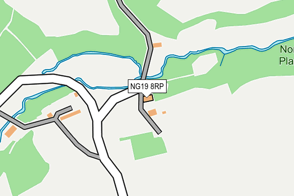NG19 8RP map - OS OpenMap – Local (Ordnance Survey)