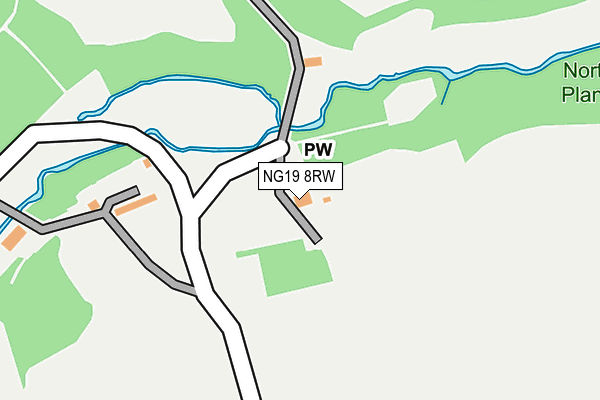NG19 8RW map - OS OpenMap – Local (Ordnance Survey) NG19 8RW map - OS OpenMap – Local (Ordnance Survey)
