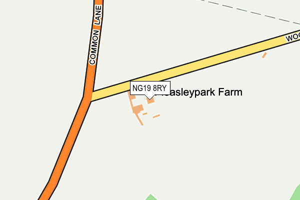 NG19 8RY map - OS OpenMap – Local (Ordnance Survey) NG19 8RY map - OS OpenMap – Local (Ordnance Survey)