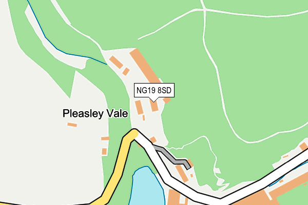 NG19 8SD map - OS OpenMap – Local (Ordnance Survey) NG19 8SD map - OS OpenMap – Local (Ordnance Survey)