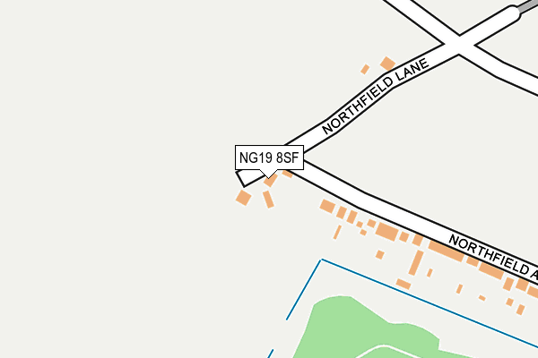NG19 8SF map - OS OpenMap – Local (Ordnance Survey) NG19 8SF map - OS OpenMap – Local (Ordnance Survey)