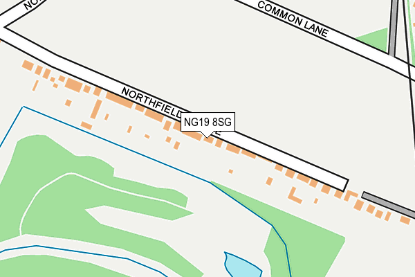 NG19 8SG map - OS OpenMap – Local (Ordnance Survey) NG19 8SG map - OS OpenMap – Local (Ordnance Survey)