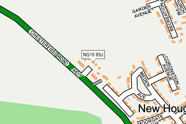 NG19 8SJ map - OS OpenMap – Local (Ordnance Survey) NG19 8SJ map - OS OpenMap – Local (Ordnance Survey)