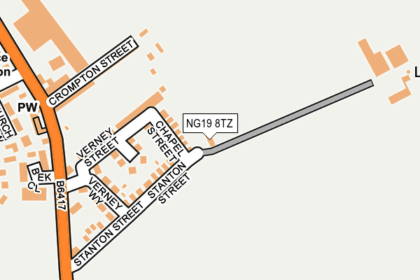 NG19 8TZ map - OS OpenMap – Local (Ordnance Survey) NG19 8TZ map - OS OpenMap – Local (Ordnance Survey)