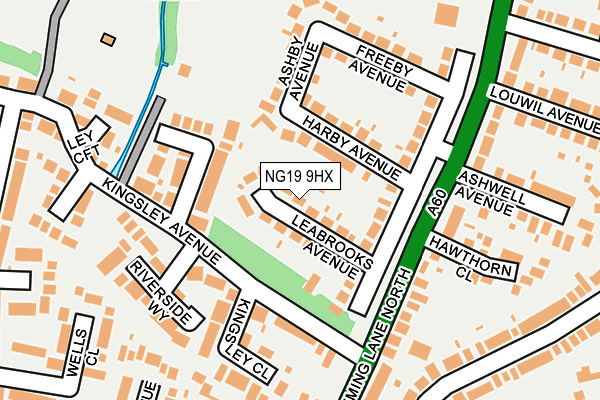 NG19 9HX map - OS OpenMap – Local (Ordnance Survey) NG19 9HX map - OS OpenMap – Local (Ordnance Survey)