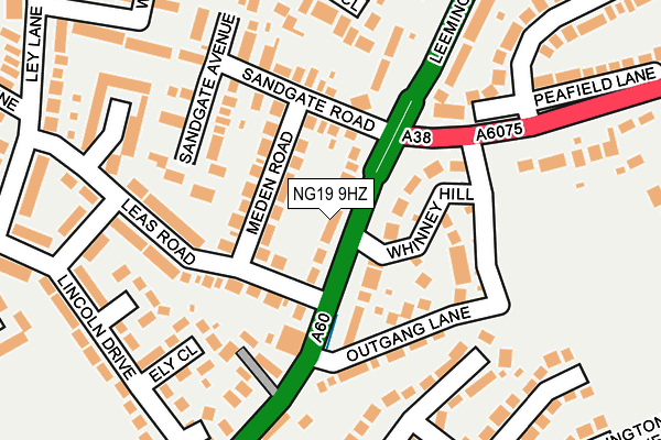 NG19 9HZ map - OS OpenMap – Local (Ordnance Survey) NG19 9HZ map - OS OpenMap – Local (Ordnance Survey)