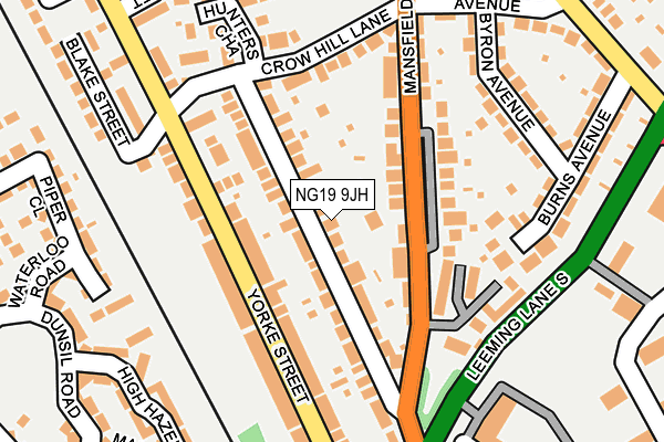 NG19 9JH map - OS OpenMap – Local (Ordnance Survey) NG19 9JH map - OS OpenMap – Local (Ordnance Survey)
