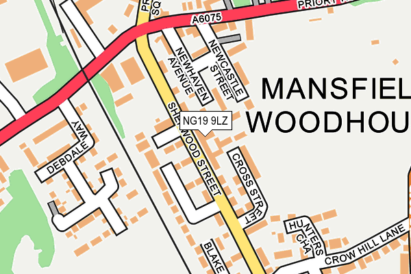 NG19 9LZ map - OS OpenMap – Local (Ordnance Survey) NG19 9LZ map - OS OpenMap – Local (Ordnance Survey)