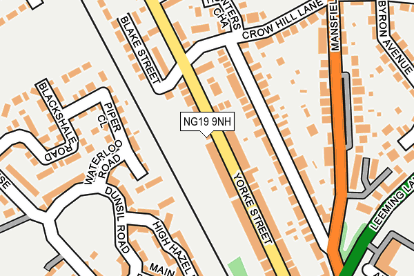 NG19 9NH map - OS OpenMap – Local (Ordnance Survey) NG19 9NH map - OS OpenMap – Local (Ordnance Survey)