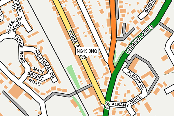 NG19 9NQ map - OS OpenMap – Local (Ordnance Survey) NG19 9NQ map - OS OpenMap – Local (Ordnance Survey)