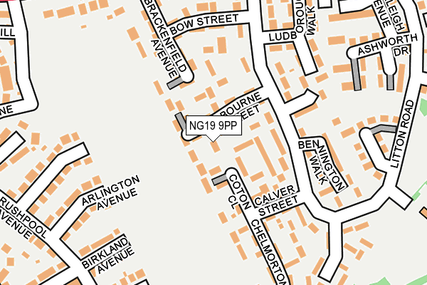 NG19 9PP map - OS OpenMap – Local (Ordnance Survey) NG19 9PP map - OS OpenMap – Local (Ordnance Survey)