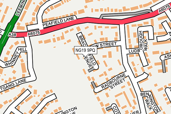 NG19 9PQ map - OS OpenMap – Local (Ordnance Survey) NG19 9PQ map - OS OpenMap – Local (Ordnance Survey)
