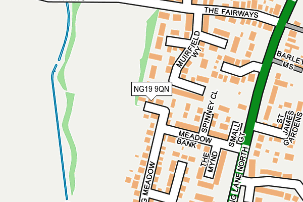 NG19 9QN map - OS OpenMap – Local (Ordnance Survey) NG19 9QN map - OS OpenMap – Local (Ordnance Survey)