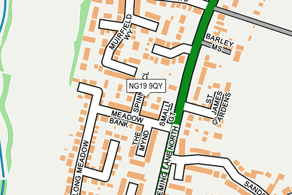 NG19 9QY map - OS OpenMap – Local (Ordnance Survey) NG19 9QY map - OS OpenMap – Local (Ordnance Survey)