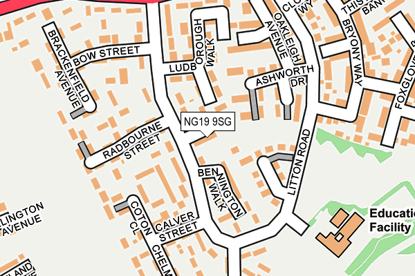 NG19 9SG map - OS OpenMap – Local (Ordnance Survey) NG19 9SG map - OS OpenMap – Local (Ordnance Survey)