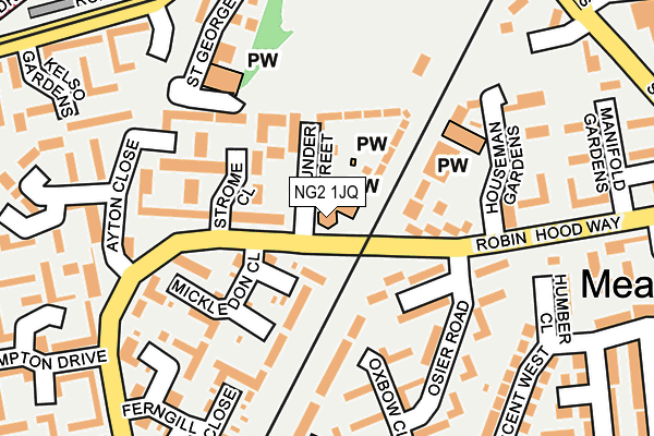 NG2 1JQ map - OS OpenMap – Local (Ordnance Survey) NG2 1JQ map - OS OpenMap – Local (Ordnance Survey)