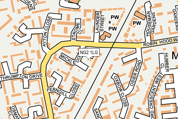 NG2 1LG map - OS OpenMap – Local (Ordnance Survey) NG2 1LG map - OS OpenMap – Local (Ordnance Survey)