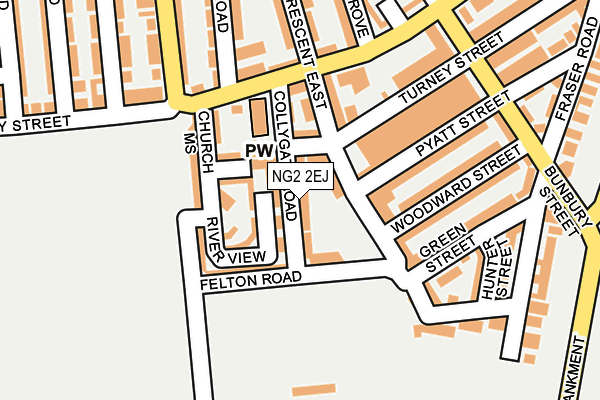 NG2 2EJ map - OS OpenMap – Local (Ordnance Survey) NG2 2EJ map - OS OpenMap – Local (Ordnance Survey)