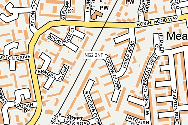 NG2 2NF map - OS OpenMap – Local (Ordnance Survey) NG2 2NF map - OS OpenMap – Local (Ordnance Survey)