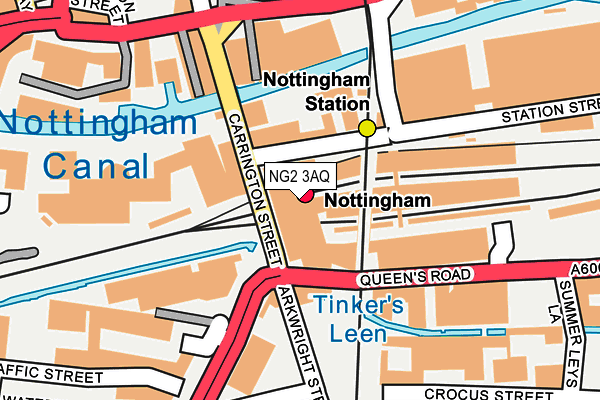 NG2 3AQ map - OS OpenMap – Local (Ordnance Survey) NG2 3AQ map - OS OpenMap – Local (Ordnance Survey)