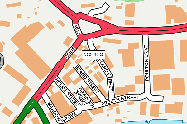 NG2 3GQ map - OS OpenMap – Local (Ordnance Survey) NG2 3GQ map - OS OpenMap – Local (Ordnance Survey)