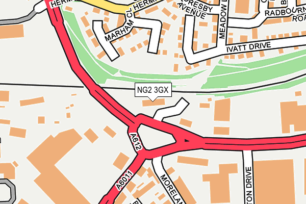 NG2 3GX map - OS OpenMap – Local (Ordnance Survey) NG2 3GX map - OS OpenMap – Local (Ordnance Survey)
