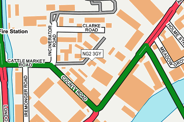 NG2 3GY map - OS OpenMap – Local (Ordnance Survey) NG2 3GY map - OS OpenMap – Local (Ordnance Survey)