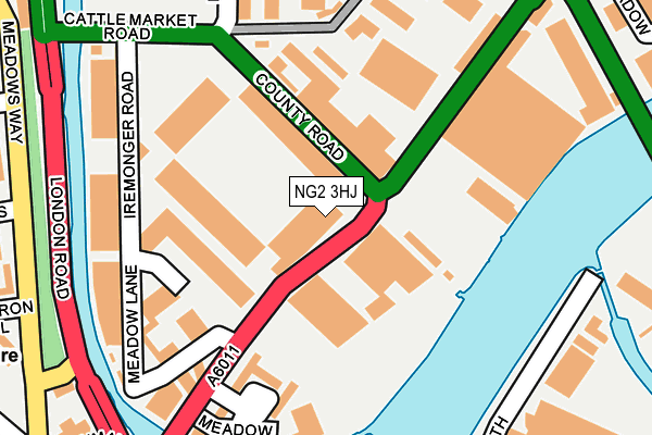 NG2 3HJ map - OS OpenMap – Local (Ordnance Survey) NG2 3HJ map - OS OpenMap – Local (Ordnance Survey)