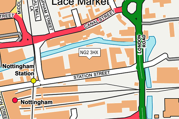 NG2 3HX map - OS OpenMap – Local (Ordnance Survey) NG2 3HX map - OS OpenMap – Local (Ordnance Survey)