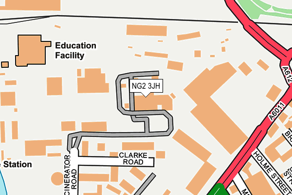 NG2 3JH map - OS OpenMap – Local (Ordnance Survey) NG2 3JH map - OS OpenMap – Local (Ordnance Survey)