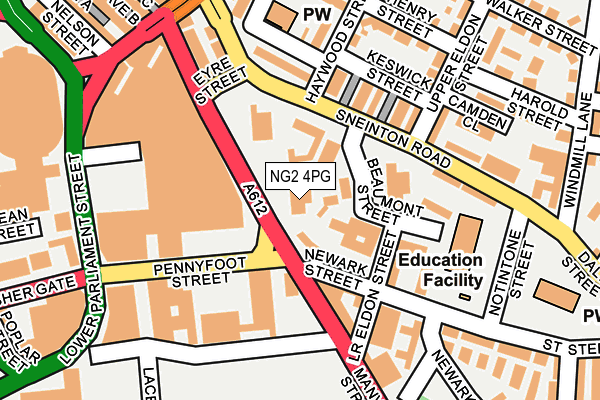 NG2 4PG map - OS OpenMap – Local (Ordnance Survey) NG2 4PG map - OS OpenMap – Local (Ordnance Survey)