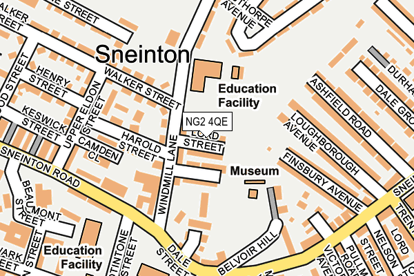 NG2 4QE map - OS OpenMap – Local (Ordnance Survey) NG2 4QE map - OS OpenMap – Local (Ordnance Survey)