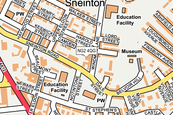 NG2 4QG map - OS OpenMap – Local (Ordnance Survey) NG2 4QG map - OS OpenMap – Local (Ordnance Survey)