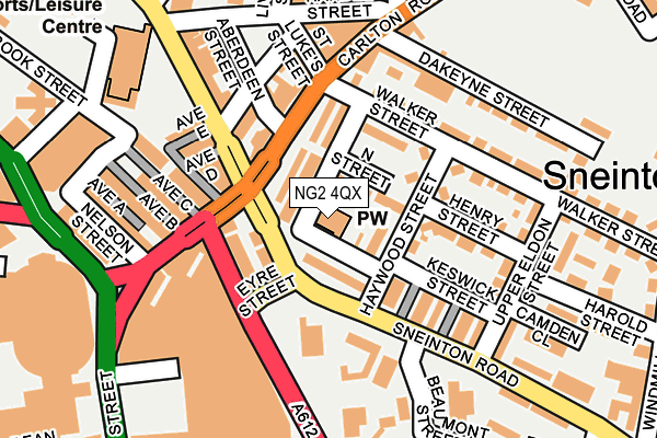 NG2 4QX map - OS OpenMap – Local (Ordnance Survey) NG2 4QX map - OS OpenMap – Local (Ordnance Survey)