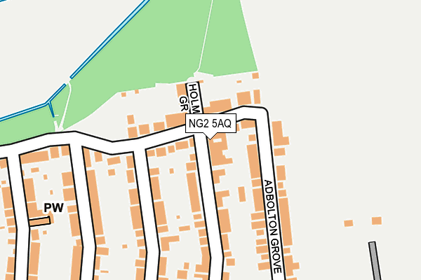 NG2 5AQ map - OS OpenMap – Local (Ordnance Survey) NG2 5AQ map - OS OpenMap – Local (Ordnance Survey)
