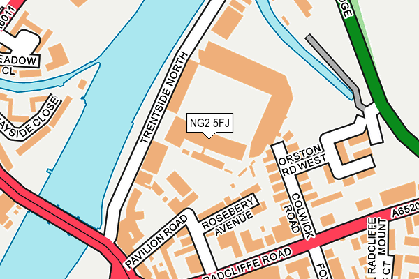 NG2 5FJ map - OS OpenMap – Local (Ordnance Survey) NG2 5FJ map - OS OpenMap – Local (Ordnance Survey)