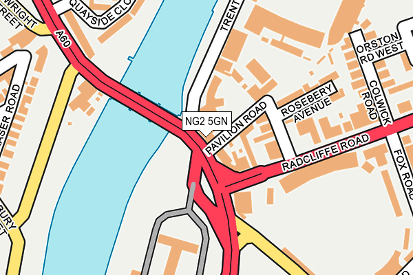 NG2 5GN map - OS OpenMap – Local (Ordnance Survey) NG2 5GN map - OS OpenMap – Local (Ordnance Survey)