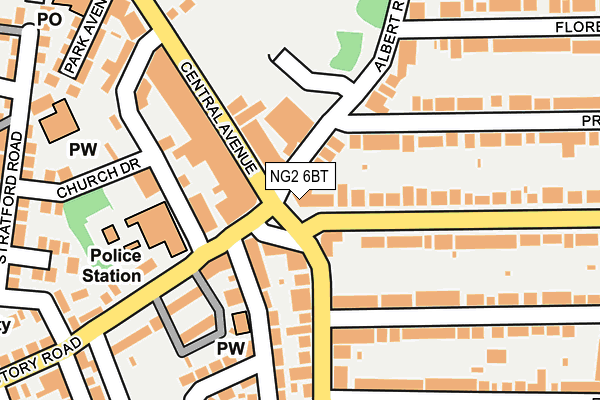 NG2 6BT map - OS OpenMap – Local (Ordnance Survey) NG2 6BT map - OS OpenMap – Local (Ordnance Survey)