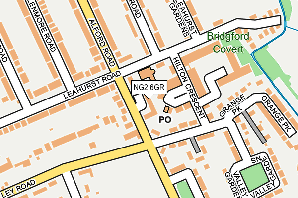 NG2 6GR map - OS OpenMap – Local (Ordnance Survey) NG2 6GR map - OS OpenMap – Local (Ordnance Survey)