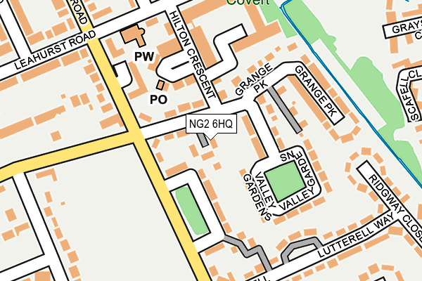 NG2 6HQ map - OS OpenMap – Local (Ordnance Survey) NG2 6HQ map - OS OpenMap – Local (Ordnance Survey)