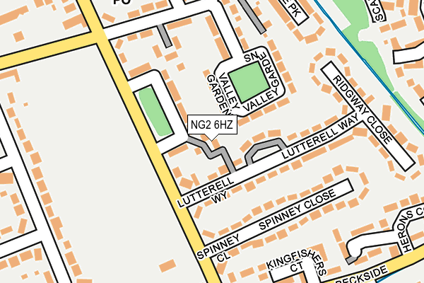 NG2 6HZ map - OS OpenMap – Local (Ordnance Survey) NG2 6HZ map - OS OpenMap – Local (Ordnance Survey)